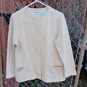 Blair Women's Cream Button-Up Jacket